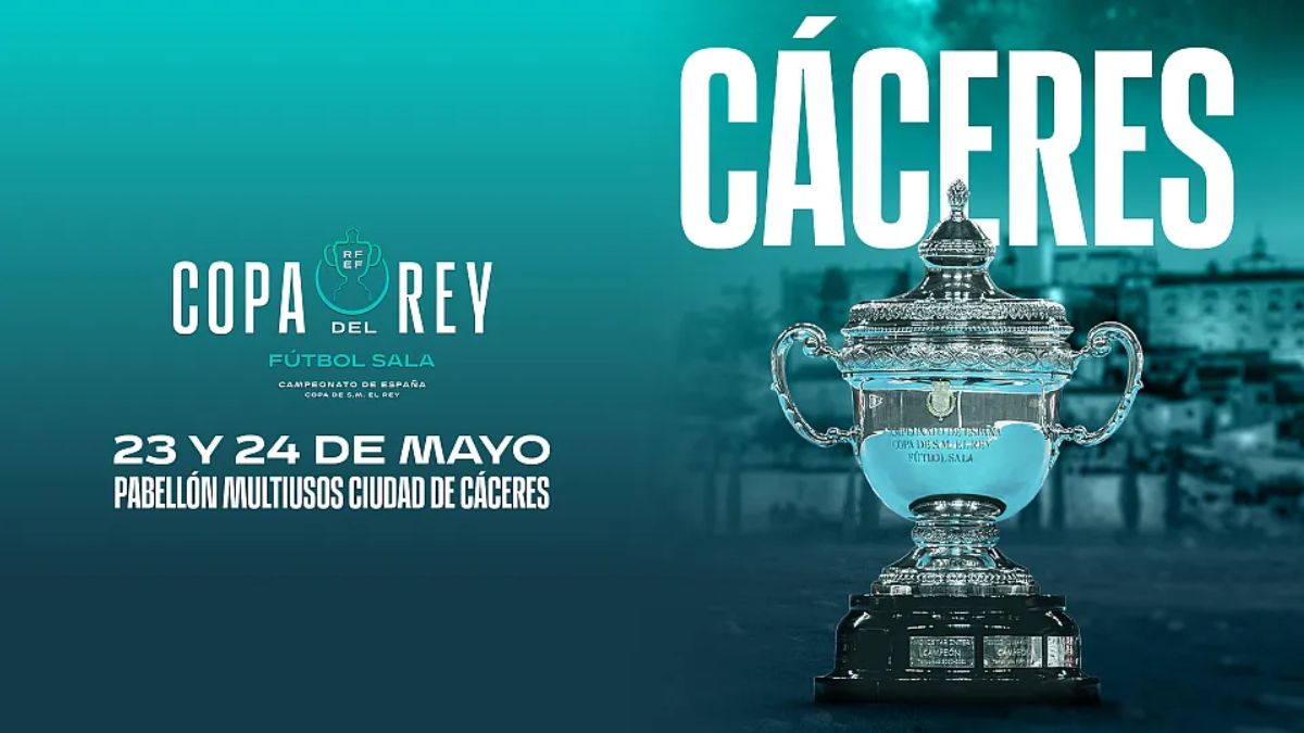 Cáceres decide al campeón de la Copa del Rey de fútbol sala